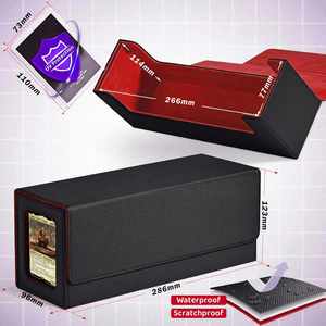 สำหรับกล่องใส่การ์ด CCG และซองใส่การ์ดแบบแข็ง ทำจากหนัง PU พร้อมซองใส่การ์ดแบบแม่เหล็ก กันน้ำและทนทานต่อการสึกหรอ - Product Image 1