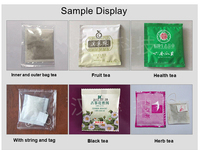 Papier filtre à trempage intérieur automatique 2g 5g et machines d'emballage extérieures de sachets de thé noir vert