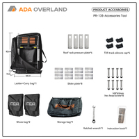 ADA OVERLAND Carpa de Techo Rígida de Aluminio, Gran Espacio, Súper Ligera, Apertura Lateral, Impermeable y Anti-UV, para Camping