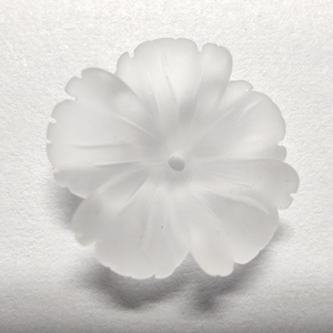 Pierres précieuses luxueuses multitaille en Quartz naturel, 20 pièces, fleurs blanches brodées, pour la sculpture de fleurs, Souvenir, artisanat à la main - Product Image 1