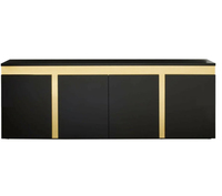 Buffet de luxe moderne de haute qualité meubles buffet armoire haute brillance console table 4 portes buffet de salle à manger