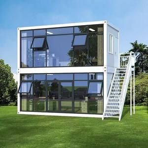 <span class=keywords><strong>Casa</strong></span> contenedor con paneles de vidrio grandes de 20 pies y 40 pies, pared cortina de vidrio, <span class=keywords><strong>casa</strong></span> prefabricada modular para uso comercial o residencial - Product Image 2