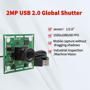 Módulo de cámara industrial USB2.0 con obturador global de 2MP personalizado de fábrica sin distorsión 60fps captura de movimiento de alta velocidad sin conducir - Product Image 2