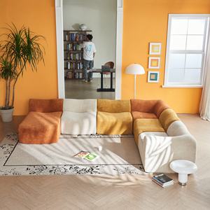 Wholesale High Quality Living Room Fabric Modern Vacuum Packaging Compressed Modular Sectional Sofa Set Furniture - Product Image 2