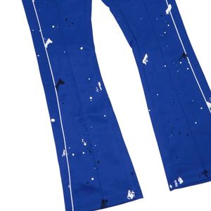 Custom Streetwear Summer Stacked Joggers Set Hombres Flared Chándal Camiseta de manga corta Chándal Conjunto - Product Image 6