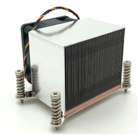 COOLSERVER CS-AM4-2U6CA Radiateur de processeur actif pour serveur de bureau, ventilateur de contrôle de température, cuivre, refroidissement par air AM4, boîtier d'ordinateur
