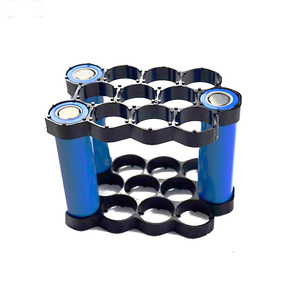 CTD 18650 브래킷 스페이서 리튬 <span class=keywords><strong>18560</strong></span> 트레이 주최자 3x18650 팩 라운드 단일 리튬 벌집 원통형 배터리 셀 홀더 - Product Image 2