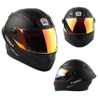 Casque pour enfants du commerce extérieur transfrontalier pour garçons filles pour et moto utiliser matériau ABS couleur noire modèle XPB K800