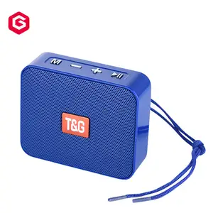 Tragbarer schöner Design Kunststoff USB TG166 drahtloser Lautsprecher mit FM-Radio und LED-Lampe Voll bereichs lautsprecher