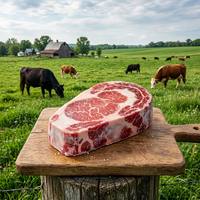 Steak de bœuf Ribeye surgelé de qualité supérieure, nourri à l'herbe - Viande de bœuf de première qualité, coupe épaisse, fortement marbrée, pour la vente en gros et les restaurants