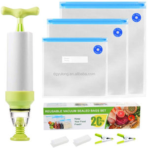 Suitable Sous Vide <b>Bags</b> Kit,BPA Free Sous Vide <b>Bags</b> With Vacuum Hand Pump for Sous Vide Cooking - Product Image 1