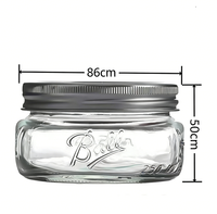 125ml 4OZ Grosir Stoples Kaca Mini Bulat Mulut Biasa untuk Selai Madu Lilin
