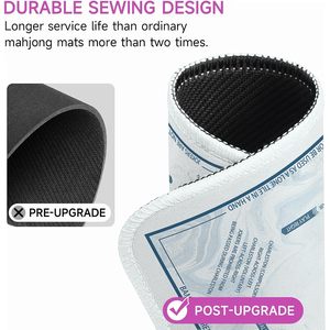 Tapete de Mahjong con Diseño Oceánico, Antideslizante, de Microfibra, Cuadrado, Accesorio de Juego para 4 Jugadores, Recreación Interior, China - Product Image 5