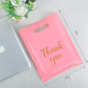 Bolsas de Plástico Desechables Biodegradables de HDPE para Compras de Alimentos, Tipo Camiseta/con Refuerzo Lateral, Personalizadas con Impresión de Agradecimiento, Embalaje en Cartón de PE - Product Image 4