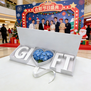 Scatola di Fiori 3D Personalizzata Premium per Compleanno Anniversario Confezione di Lusso per Bouquet Decorativa Regalo Floreale - Product Image 3