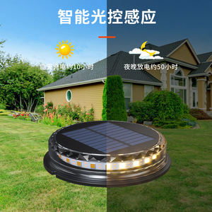 Lámpara Solar LED Redonda para Jardín, 5W, Impermeable, para Exteriores, de Xinyao Electric Appliances - Product Image 5