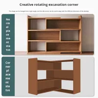 Étagère à livres en bois simple pour la maison, étagère de rangement multi-niveaux, rangement pour enfants, petit placard, design artistique, montage facile