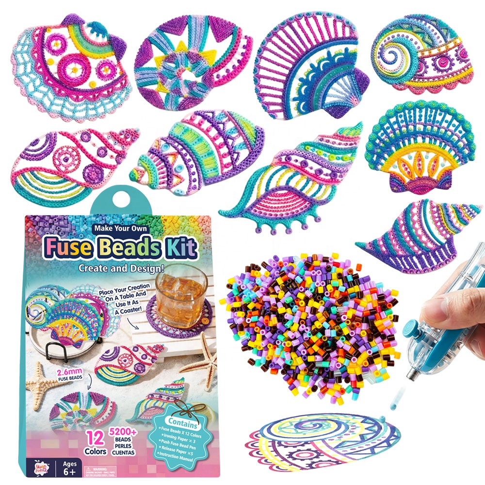 Kit de perles fusibles de 2,6 mm pour dessous de verre en coquillage