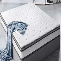 Rouleaux de couchage double lit double à deux places, en mousse à mémoire de forme, pour hôtel, prix du matelas