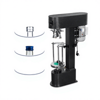 Machine de capsulage de bouchons métalliques semi-automatique, capsuleuse de bouteilles à vis