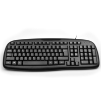 Bon et pas cher Limline pleine taille filaire Usb clavier à interrupteur à membrane personnalisé filaire