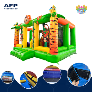 Château Gonflable Commercial à Thème Safari Animal pour Enfants avec Souffleur – Idéal pour Fêtes et Événements - Product Image 2