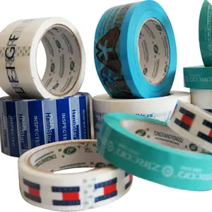 Adhesive Customize Custom Printed Packaging Opp Transparent Bopp Logo Tape Clear Package Packing Tape With Logo Printed