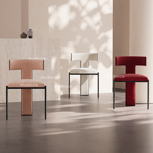 Chaises d'hôtel en gros, style nordique <span class=keywords><strong>de</strong></span> luxe, en métal noir, modernes, en cuir et velours, <span class=keywords><strong>pour</strong></span> salles à manger, banquets <span class=keywords><strong>de</strong></span> <span class=keywords><strong>mariage</strong></span> et hôtels - Product Image 4