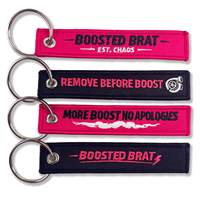 Porte-clés personnalisé écologique imprimé en typographie, avec logo personnalisé, double face, pour événements