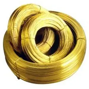 H65 H70 Semi Hard Brass Wire 0.15mm Hard Brass Wire Straightening Flattening And Chamfering Processing