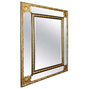 Large Repousse Gilt Metal <b>Mirror</b> Top Design Metal <b>Frame</b> <b>Mirror</b> Best Quality Iron Metal in Gold Plating Rectangular <b>Mirror</b> - Product Image 1