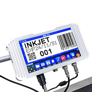 Printer Inkjet Online terus-menerus 12.7mm, Printer Inkjet otomatis, produsen Printer TIJ untuk tanggal kedaluwarsa, mesin kode Batch - Product Image 5