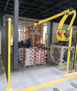 Tốc độ cao Tự động palletizer 25kg 30kg 50kg Túi Pallet Robot palletizing giá máy - Product Image 2