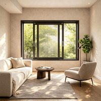 KOJOON Fenêtre coulissante en aluminium à double vitrage, design de cadre de fenêtre, prix compétitifs, fabrication chinoise, dernière conception de fenêtre coulissante en aluminium sur mesure