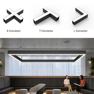 Văn Phòng Trần Lưới Tản Nhiệt Đèn Treo Chống Lóa Spotlight Nhôm Hồ Sơ Bay Cao Tuyến Tính Chiếu Sáng Lịch Thi Đấu LED Ánh Sáng Mặt Dây Chuyền - Product Image 2