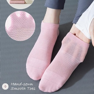 2025 Cotton Thoáng Khí Không Trượt Chống Trượt Mô Hình Grip Màu Rắn Yoga Pilates Vớ Mắt Cá Chân Phụ Nữ Vớ Cho Sàn Tập Thể Dục - Product Image 3