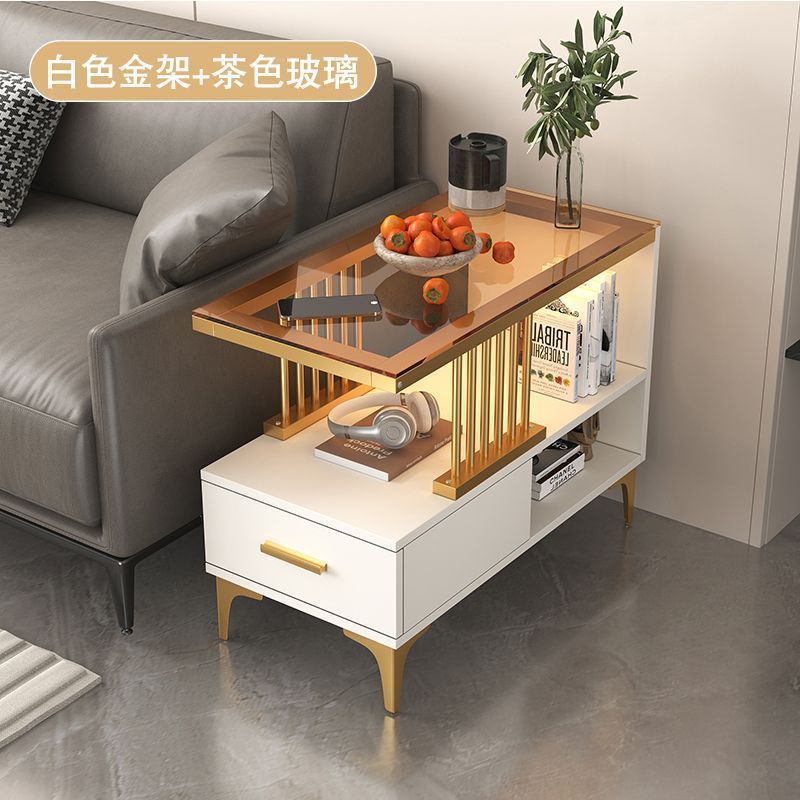 [White Body] Gold Frame Tea Body Glass