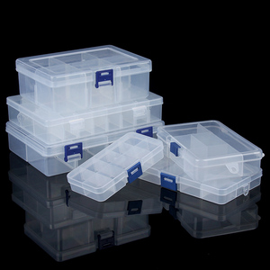 Caja de Almacenamiento de Plástico Transparente Gelisen, Caja de Herramientas, Organizador de Piezas Electrónicas con Tapas - Product Image 3