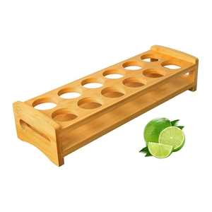 Ensemble de verres <span class=keywords><strong>à</strong></span> liqueur Porte-plateau en verre <span class=keywords><strong>à</strong></span> liqueur avec 12 trous Organisateur de support de service pour Tequila Whisky Brandy Vodka - Product Image 3