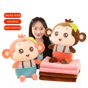 Nouvelle édition assise, poupée coquine <span class=keywords><strong>en</strong></span> forme de singe, super douce, grande peluche, coussin de canapé, <span class=keywords><strong>couverture</strong></span> de sieste de bureau, 31 cm-50 cm - Product Image 1