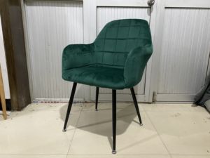 Chaise de salle à manger de style nordique moderne, meubles de maison, Sillas, pieds en métal, revêtement en velours, fauteuils élégants pour restaurant - Product Image 4