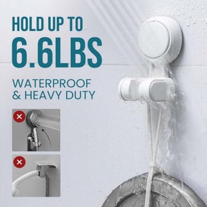 Suction Shower Head Holder MAX Hold 3 KG Universal Angle Adjustable Shower Head <b>Bracket</b> Waterproof Wall Mounted for Bathroom - Product Image 5