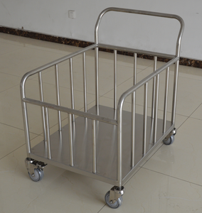 Aanpasbare Medische Karren Met Hekwerkbescherming Plat Platform Bagagekarretje Voor Oem-Ondersteuning Voor Werkplaatsvervoer - Product Image 2