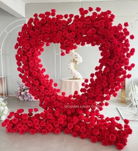 Arco de Corazón Artificial para Decoración de Escenarios, Arreglo 5D, Arco de Corazón con Flores para Decoración de Bodas - Product Image 3