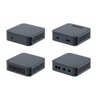 Boîtier électronique OEM personnalisé en alliage d'aluminium usiné CNC et par électroérosion à fil pour mini-ordinateur industriel, PC de bureau, convertisseur vidéo et décodeur.