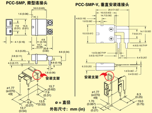 पीसीबी बोर्ड Thermocouple कनेक्टर PCC-SMP-(V-)K/यू, यू/V-K /V-U / PCC-SMP-CV-K सॉकेट उच्च तापमान प्लग - Product Image 6