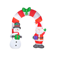 Arche gonflable géante de noël pour père noël, bonhomme de neige, modèle gonflable d'extérieur