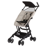 Poussette de voyage compacte légère à pliage rapide avec cadre en aluminium, sac de transport et roues EVA, capacité 25 kg, la plus petite au monde