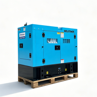 Générateur diesel monophasé EPA 7 kW 10 kVA à châssis ouvert, silencieux, mobile, sur remorque, groupe électrogène 15 kW 20 kVA 10 kW alimenté par un moteur Perkins