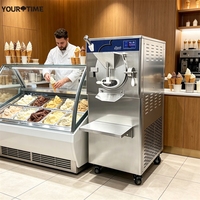 Groothandel 32L/H 5-in-1 ambachtelijke batchvriezer Italiaanse ijs gelato machine automatische helado hard ijsmachine ETL CE